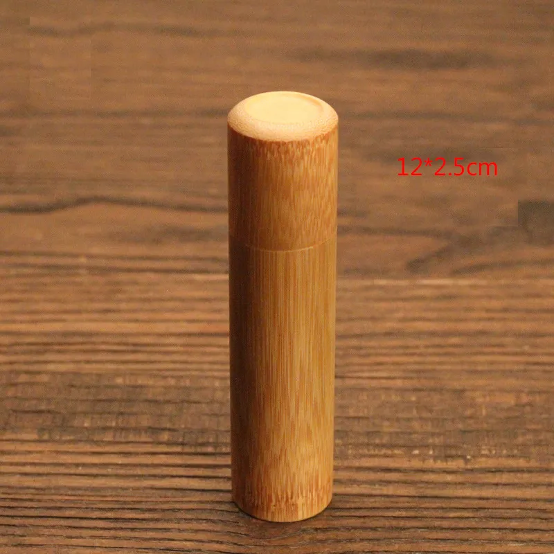 Bamboo Tea Canister Caddies Portable Sealed Teas Barrel Container Cylinder Tea Pot