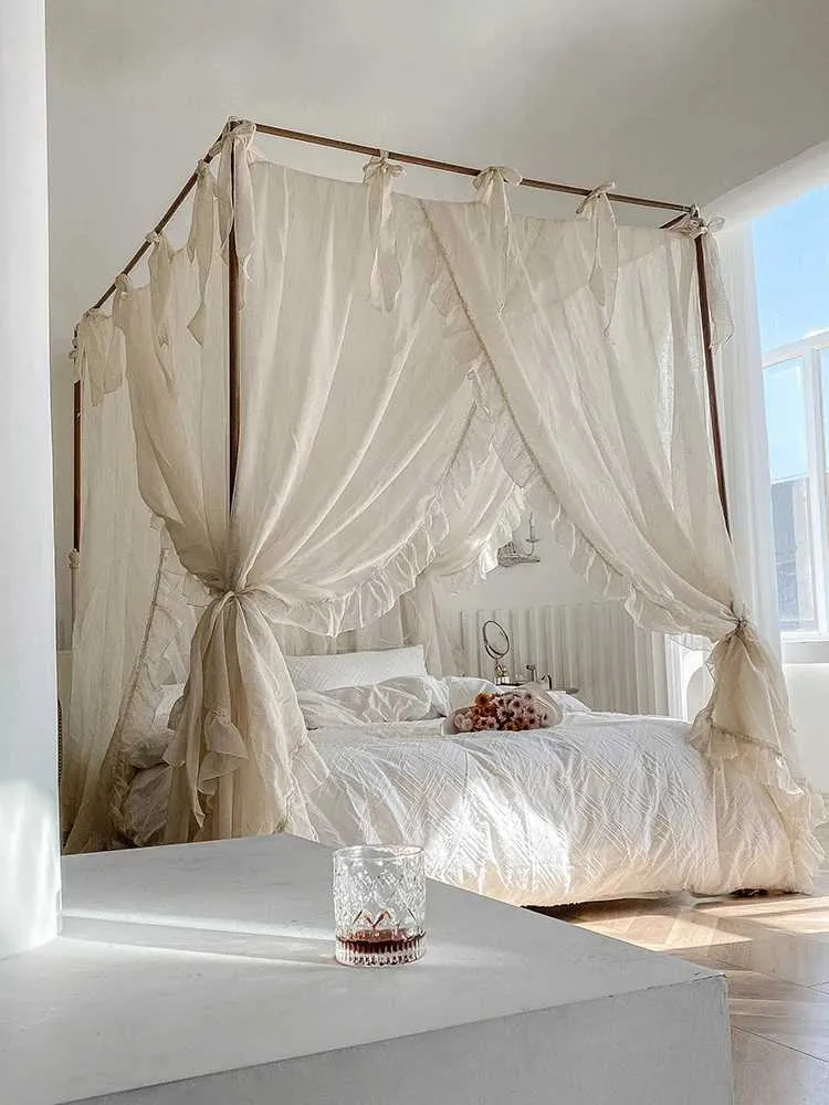 Mosquito Net Quadrate Palace Mosquito Net Romantic French Lace
