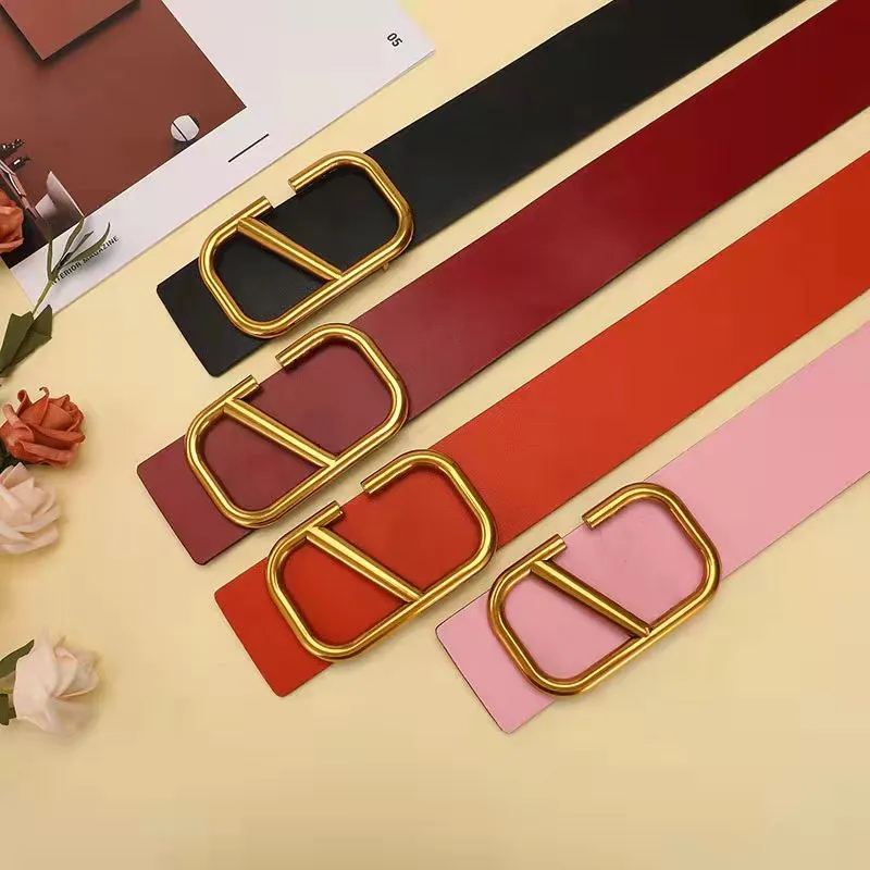 Designer Luxury Fashion coats lady Belt Business Smooth Buckle Belts Woman buckle dress belt Width 7cm