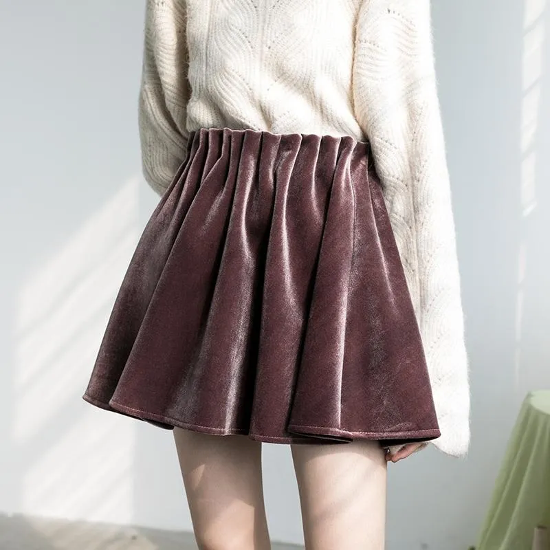 Jupes Streetwear Style coréen femmes grande taille jupe plissée automne Outwear hiver élégant taille haute femmes vêtements