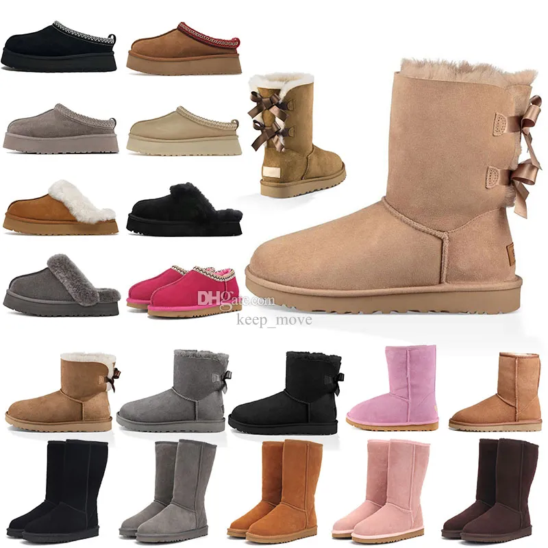 Stivale ugglie di design Donna Inverno UGGlie Stivaletti da uomo pantofola tasman Scivoli in pelliccia ultra Mini Piattaforma Piattaforma classica tazz Lana Comfort Stivaletti in peluche di lana invernale