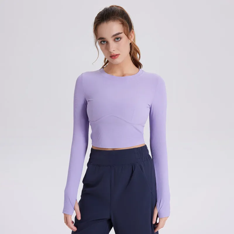 Lu Dames Yoga Outfit Trui Top Casual Losse Gym Perfect Oversized Crew  Sportshirts Workout Blouse Vrouw Sport Lange Mouw Voor Fitness Van 18,7 €