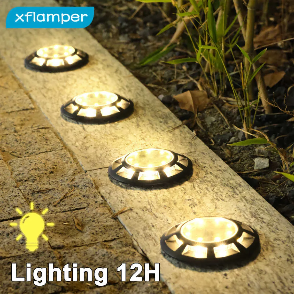 LAWN LAMPEN 4PCS ZONDELOURS LICHT Outdoor IP65 Waterdicht 16Led For Garden Underground Yard Lawn Pathway Landschap Decoratie P230406