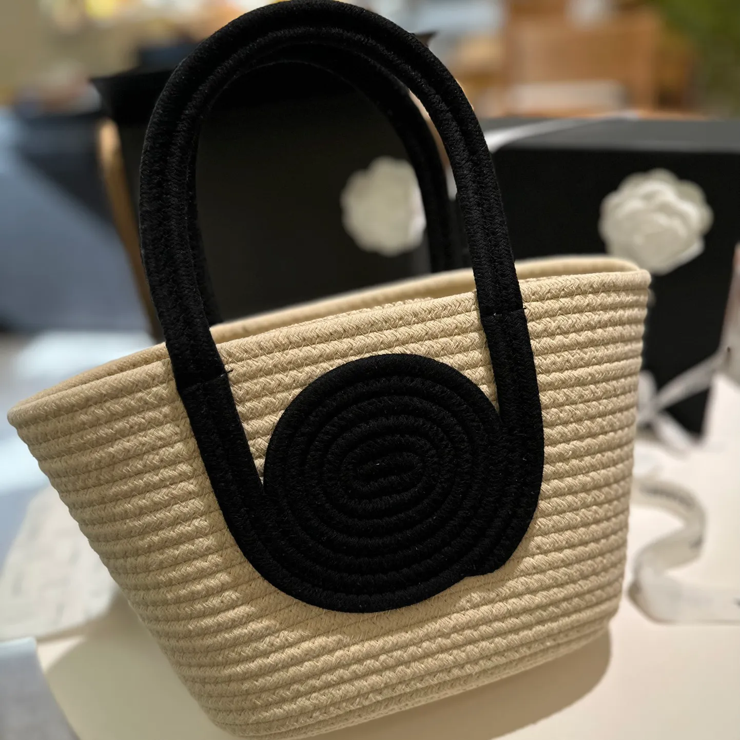 Projektant Tote Bag luksusowa marka francuska podwójna torebki mody Women Beach Bag Wysokiej jakości koszyk warzywny Chaanel CC Borse