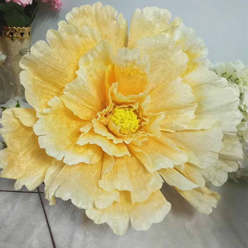 60CM Large Artificial Peony Flower Home Wall Hanging Ornament Wedding Backdrop DIY Decoration Festival Performance Dance Props