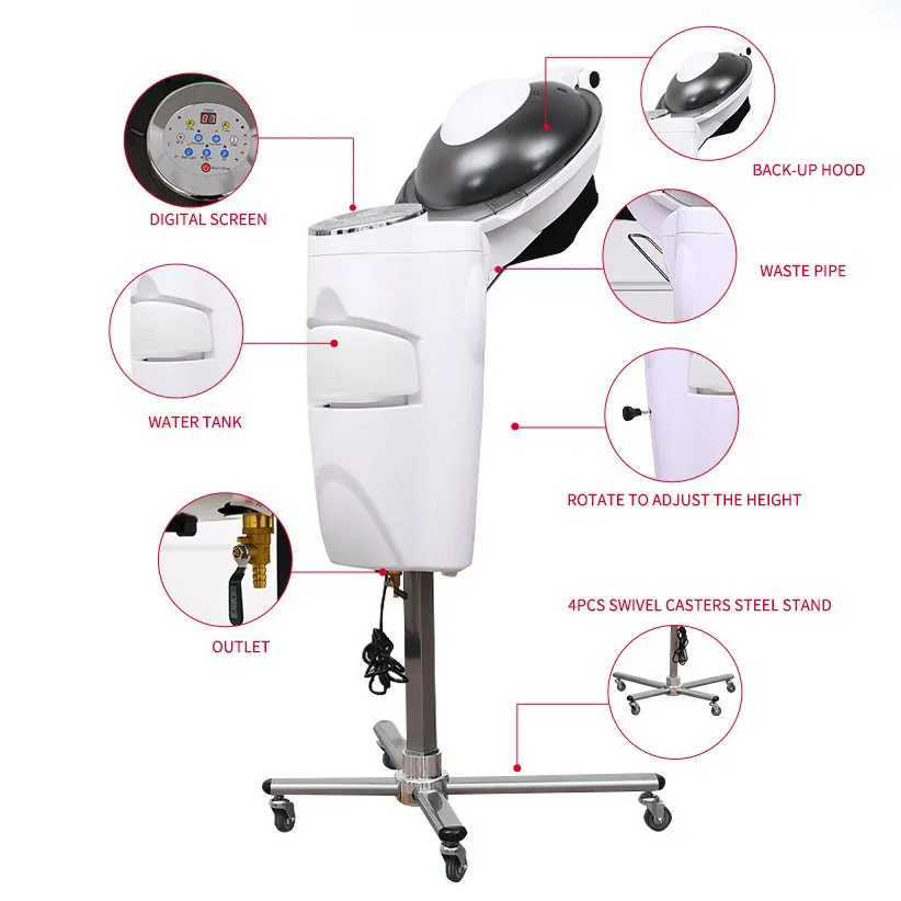 Professional Hair Steamer Salon Barber Equipment, Adjustable Standing  Hair Dryer Machine for Beauty Personal Care, Hot Sale!