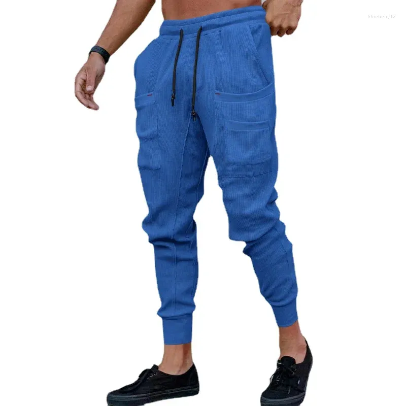 Herrenhose, lässig, mehrere Taschen, Eu-Größe, Hose, Sport, Herren, locker, Hip-Hop, Kordelzug, trendig