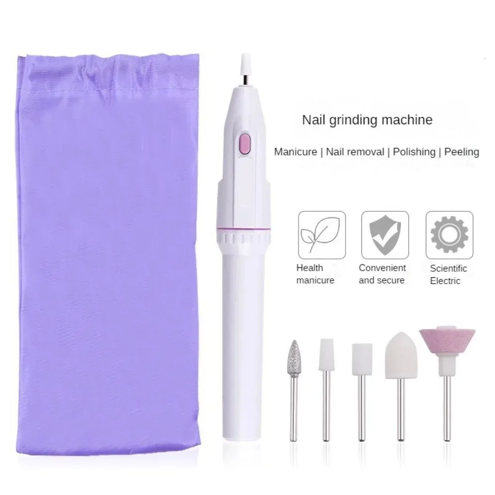 Nail Manicure Set 1 Professionell Nail Drill Electric Equipment Nail 5-in-1 Tillbehörsverktyg Polering Borr Nagelbearbetningsmaskin Nagelverktyg 231107