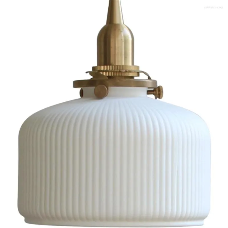 Pendant Lamps Vintage LED Lamp Loft Decor White Ceramics Hanging Light Fixtures Dining Room Home Lighting Antique Droplight Luminaire