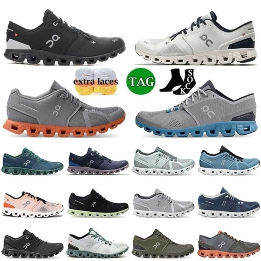 X Cloud 3 ON running shoes ivory frame rose sand Eclipse Turmeric Frost Surf Acai Purple Yellow workout and cross low men women sports trainers