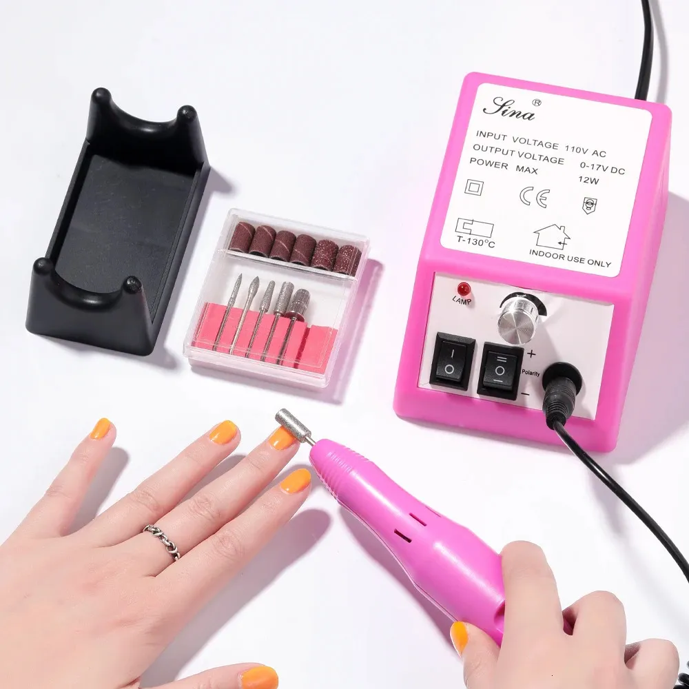 Nail Manicure Set Electric tools for machining with milling cutter drill gel cuticle remover nail machine 231107