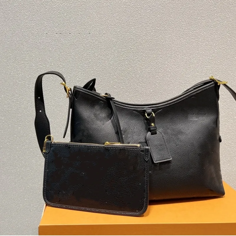 Axelväskor transporterade axelpåsar på väskor designer handväska kvinnor tote shopping väska m46197 m46203 vintage bär all hobo med plånbok crossbody väska