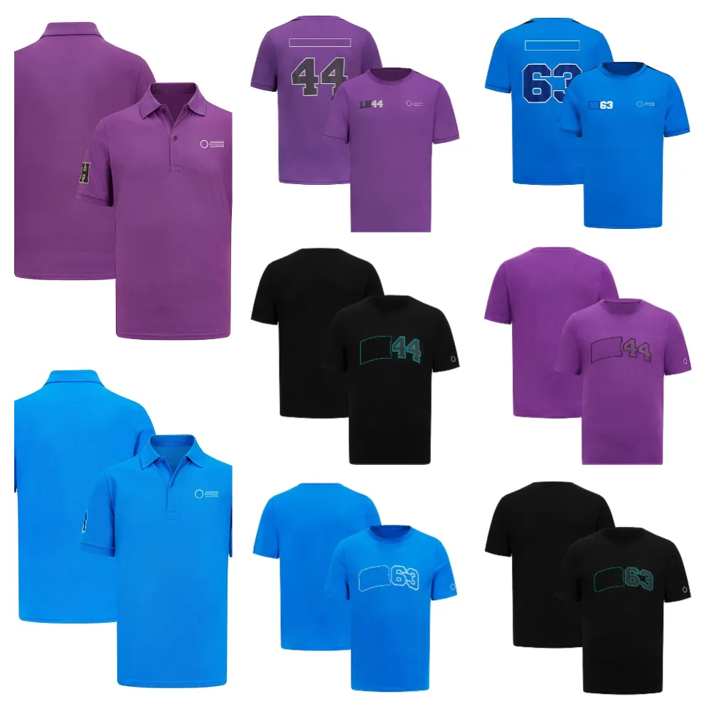 2023 F1 Team Driver's Clothing Racing Sport Polo Shirt Fãs Respirável Roupas de secagem rápida personalizadas para homens e mulheres