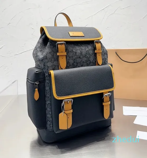 Designer-Luxus-Rucksack, Laptop mit großem Fassungsvermögen, Reise-Must-Have-Temperament, Wandertasche, großer Rucksack im Leder-Stil