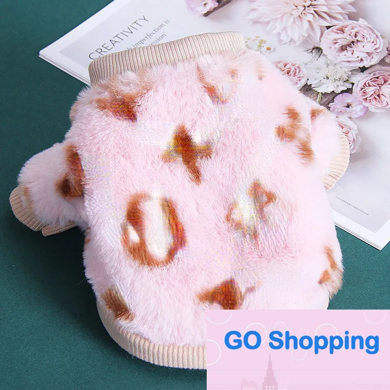 All-match Pet Clothing Milk Dog Clothes Cat Autumn and Winter Small Puppy Teddy Small Dogs Pets Plush Coat Wholesale