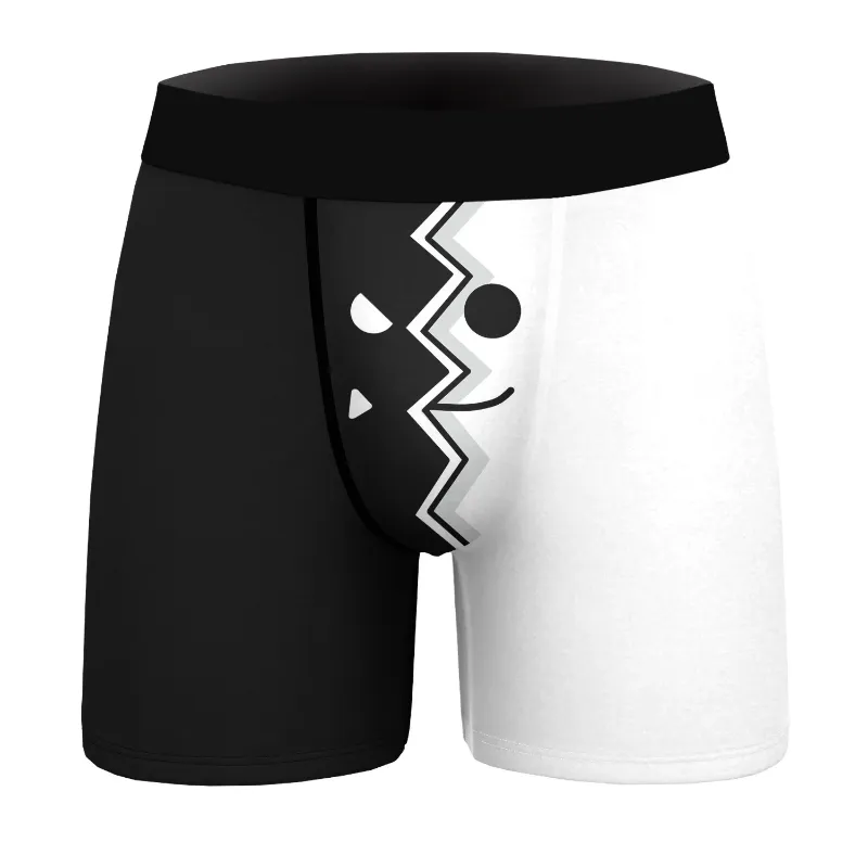 Mens Humorous 3D Eggplant Printed Boxer Funny Boxer Briefs Novelty