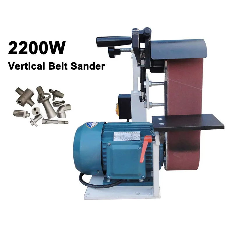 915 Vertical Belt Sander 2200W High Power Sander Table Polishing Machine For Metal Wood Belt Sanding Machine