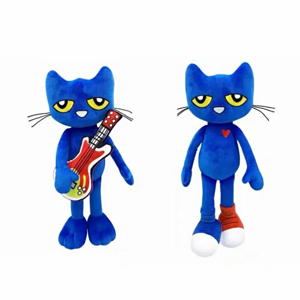 28 cm Animal mignon Pete le chat en peluche jouet dessin animé chat bleu poupées en peluche cadeaux pour enfant
