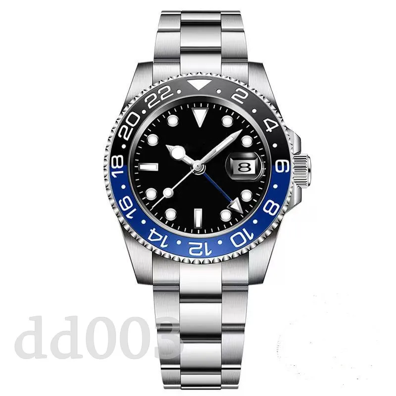 Mens Watch Trendy Designer Watches Gmt 904L Stainless Steel Stare Montre Femme Mechanical Automatic Luxury Watch Green Black Business SB012 C23