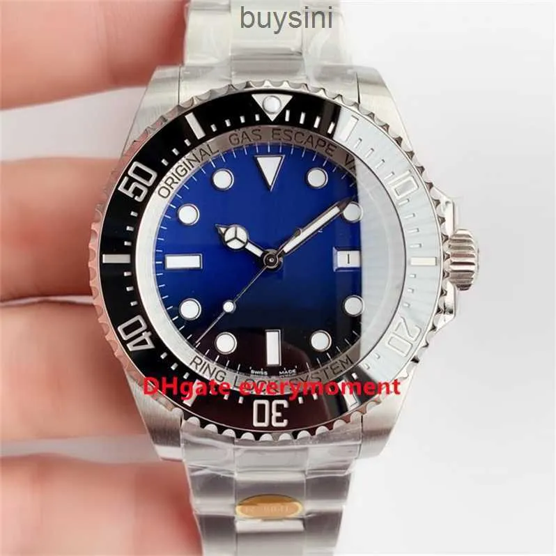 Luksusowy zegarek Czyste fabryczne zegarki męskie 126660 Niebieski czarny kolor zmieniający kolor 44 mm 904L Cal3235 Ruch Sapphire Ceramiczny zegarek ze stali nierdzewnej Sports