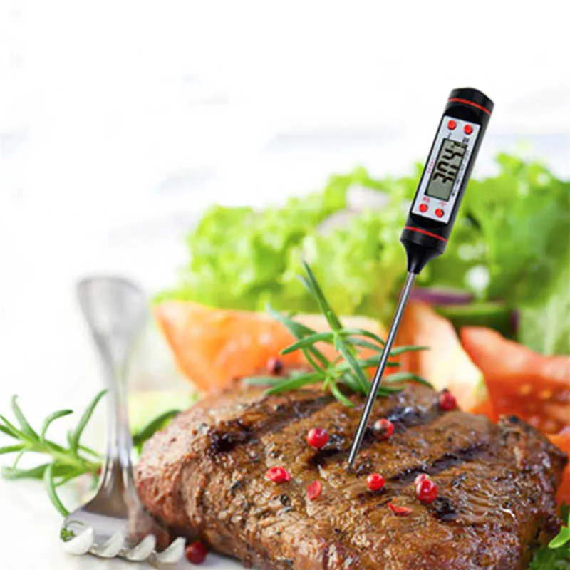 New Digital Probe Thermometer For Food Barbecue Food Cooking Kitchen Probe  Electronic Liquid Barbecue G421 From Telmom, $3.48