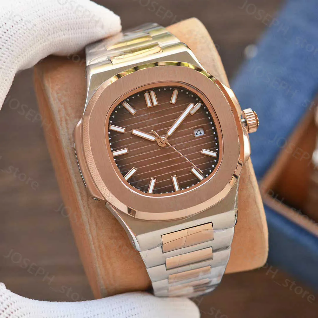 Other Watches coffee colors PP High quality watch mens watch Automatic watch mens sweeping movement 39mm Self wind model No battery watches with box J230407