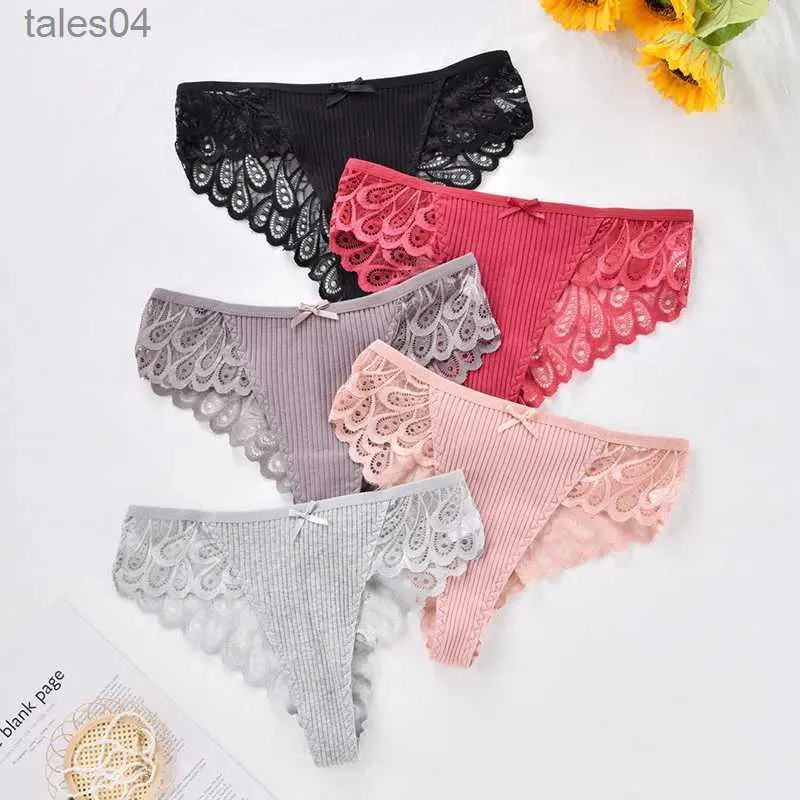 3Pcs S-3XL Women Thongs Cotton Panties Plus Zise Underwear Sexy G-String  Low Waist Briefs Underpants Comfortable Lingerie Tangas