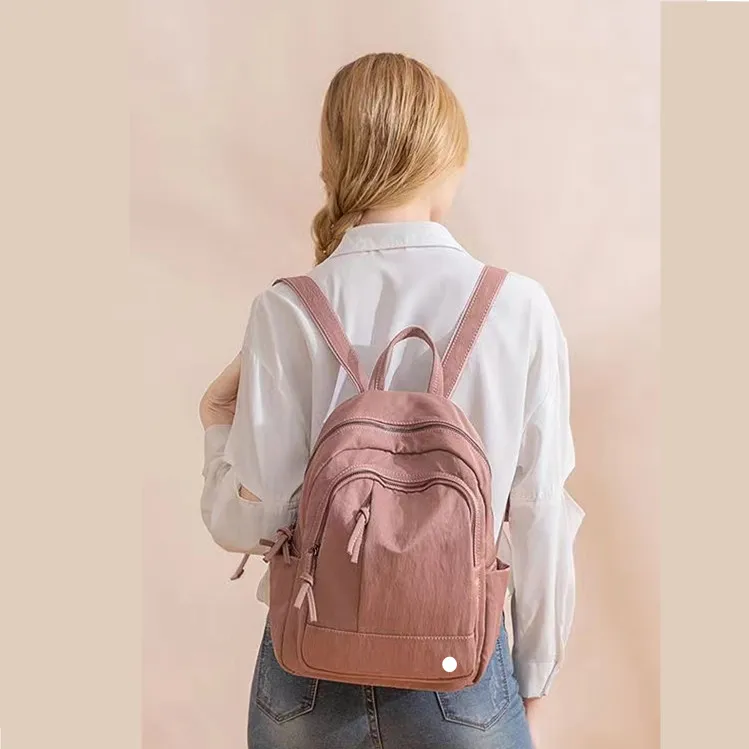 Lu sac à dos imperméable en Nylon étudiants sacs de plein air adolescent Shoolbag tendance coréenne avec sacs à dos 3 couleurs