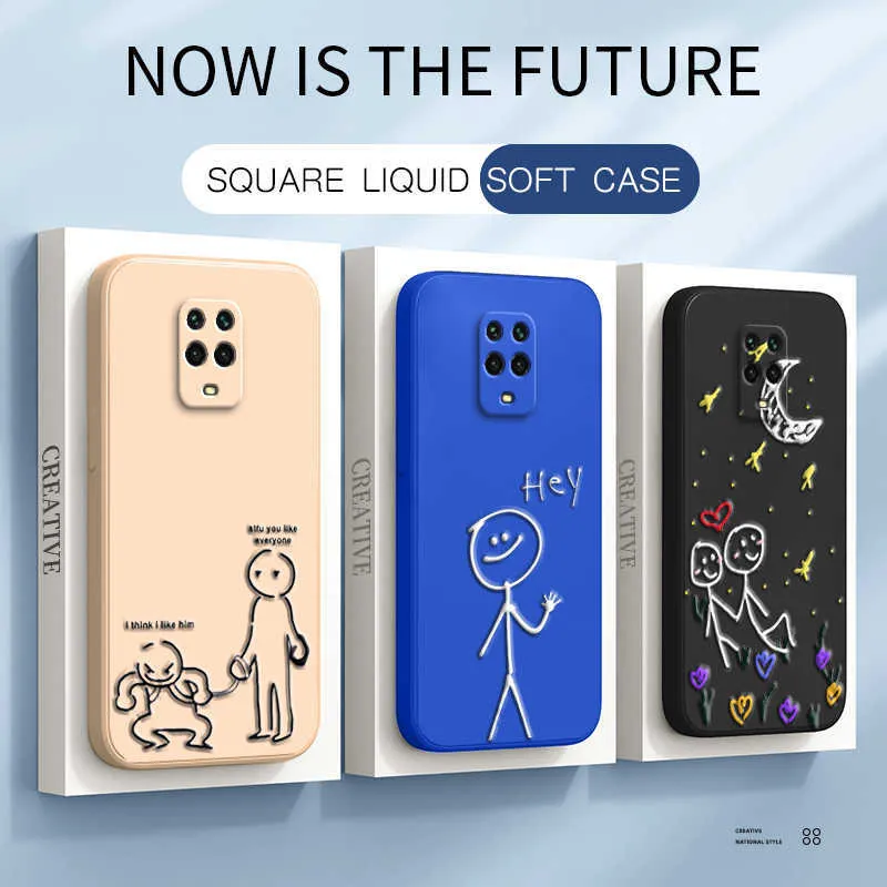 Luxury Liquid Silicone Phone Cases for Xiaomi Redmi Note 9 Pro Max 9S 9T Cover Shockproof Armor Housing Note9 9Pro S T 360 Funda