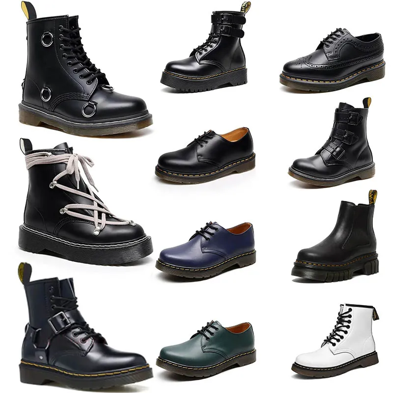 Botas de diseñador Martin Dr para mujer Doc Martens Botines de nieve de invierno Zapatos Martins para hombre Tobillo Mini plataforma Botas de piel Zapatillas de deporte Tamaño 35-48