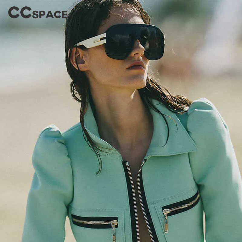 Oversized Frameless Square Sunglasses UV400 Nylon Lens Retro Chic Fashion Square Frameless Retro Sunglasses for Women Fashion Vintage  main image 2