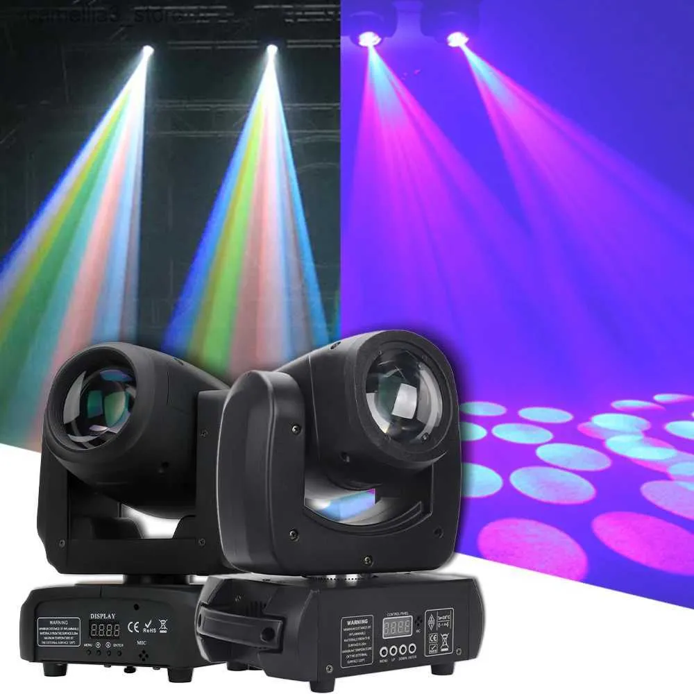 Moving Head Lights Yuer Combination 100W LED Moving Head High Bright Mobile Heads Beam Effect for Home Disco Bar Stage Wedding Show DJ Party Light Q231107