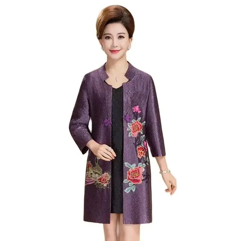 Женская блузка, китайская традиционная шелковая атласная рубашка, костюм Тан, топы, ручная вышивка пуговиц, воротник-стойка, китайская одежда Ципао