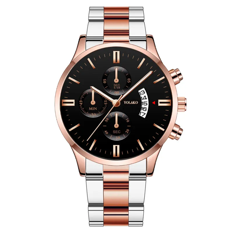 腕時計メンズ自動機械式時計シルバーストラップサファイアガラスフルステンレス防水腕時計腕時計