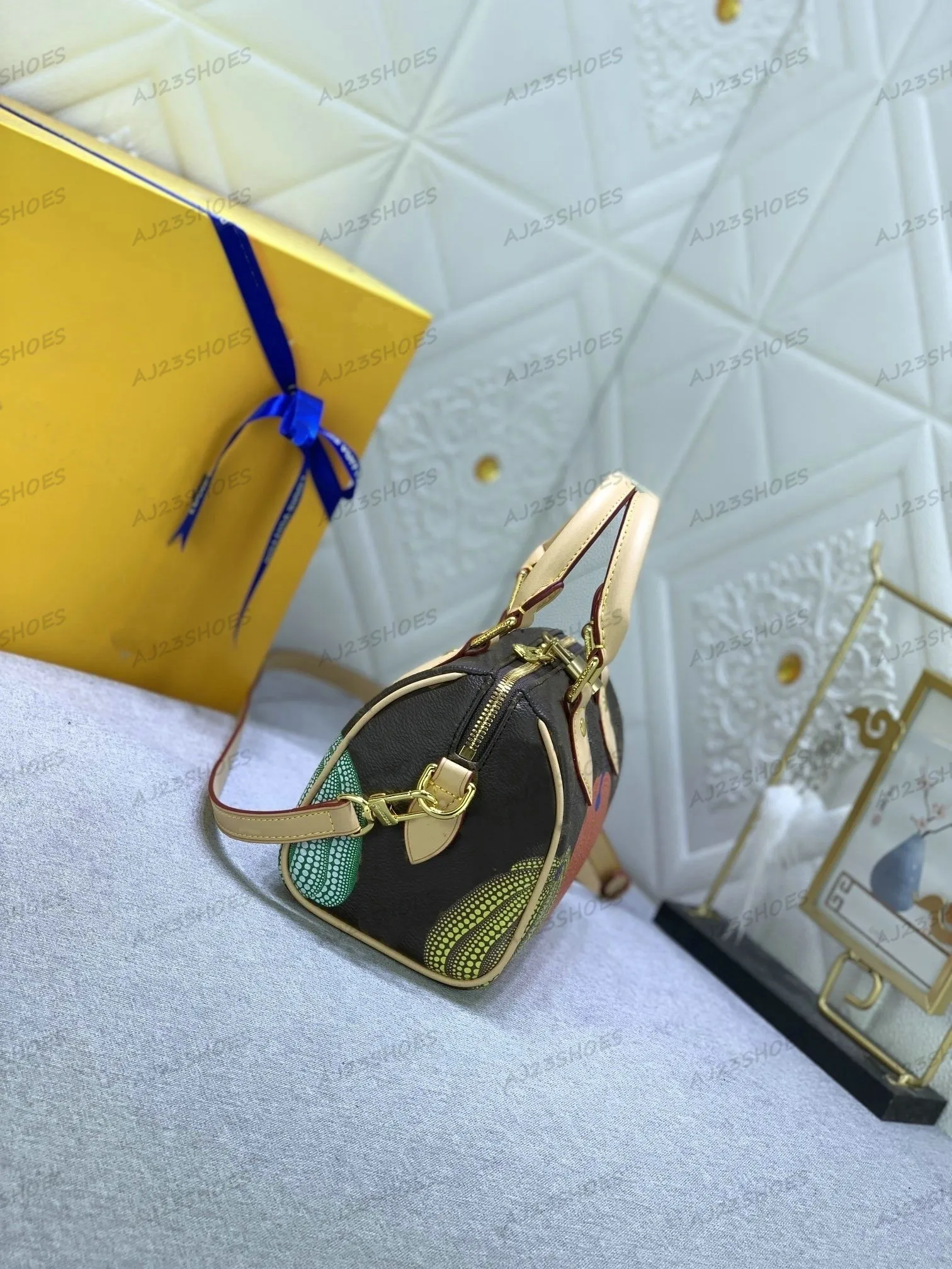 YK Speedy Bandouliere 20 Boston Bag With Monograms Designer YK Speedy Bandouliere 20 Boston Bag With Monograms Designer