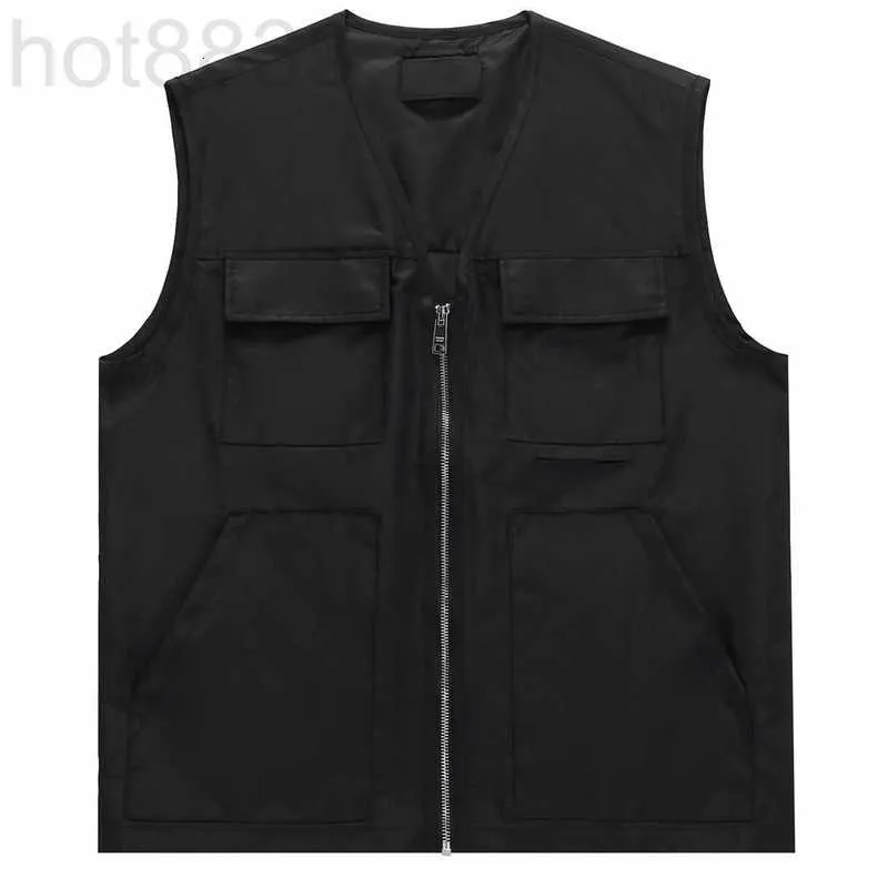 Men's Vests Designer Europe Early Spring New Fashions Men and Women High Street Os Size Sleeves Summer Breathable Tee P1L6