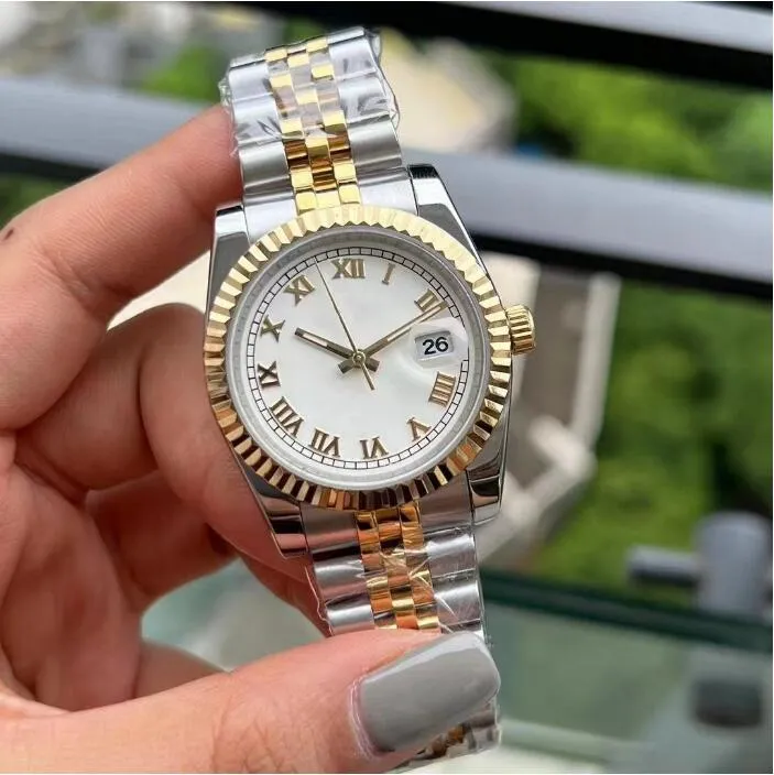 9 colors mens womens Watch 36mm rose gold detachable Stainless Steel bracelet Watches Mechanical Automatic Ladies dress wristwatc