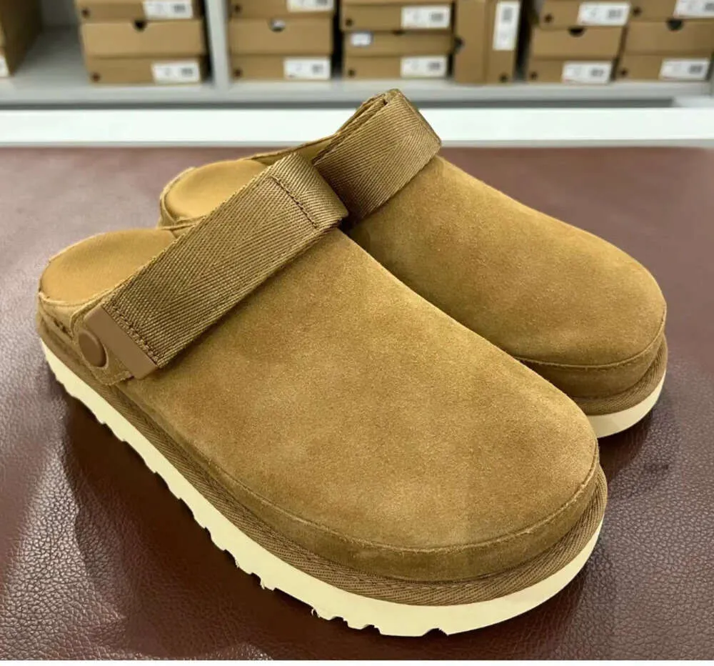 Designer Goldenstar Clog Pantofole Boston Zoccoli Golden star Sandalo da spiaggia Ciabatte incrociate Donna Uomo Tazz Tasman Autunno Semi di senape Castagna Inverno Estate98