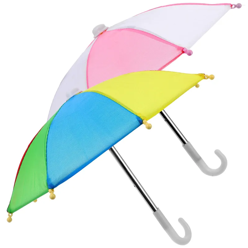 Parapluies 2 pièces Accents de maison Décor Mini Parapluie réglable Fille Enfants Jouet Décoratif Enfants