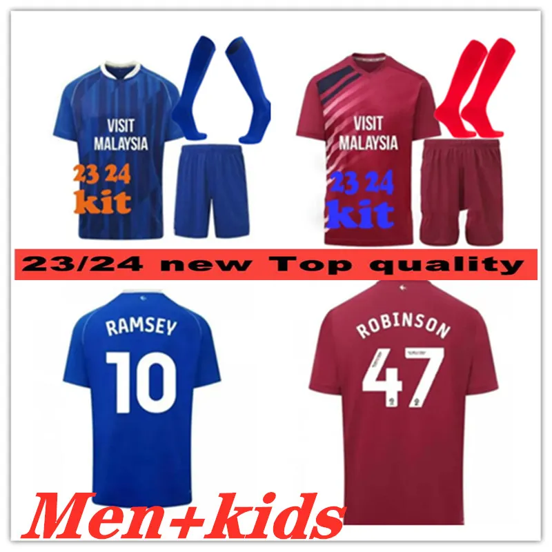 23 24 Cardiff Soccer Jerseys City RAMSEY O'DOWDA 2023 RALLS ADAMS WINTLE SAWYERS ROBINSON RINOMHOTA WATTERS ETETE Chemises de football pour hommes