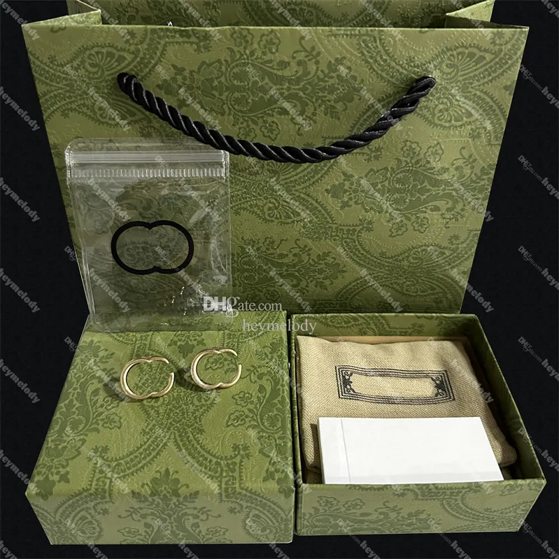 ترصيع رسائل ذهبية الأقراط نساء الصلب طوابع Dangler Designer Earrops المجوهرات الهدايا الملحقات بالجملة