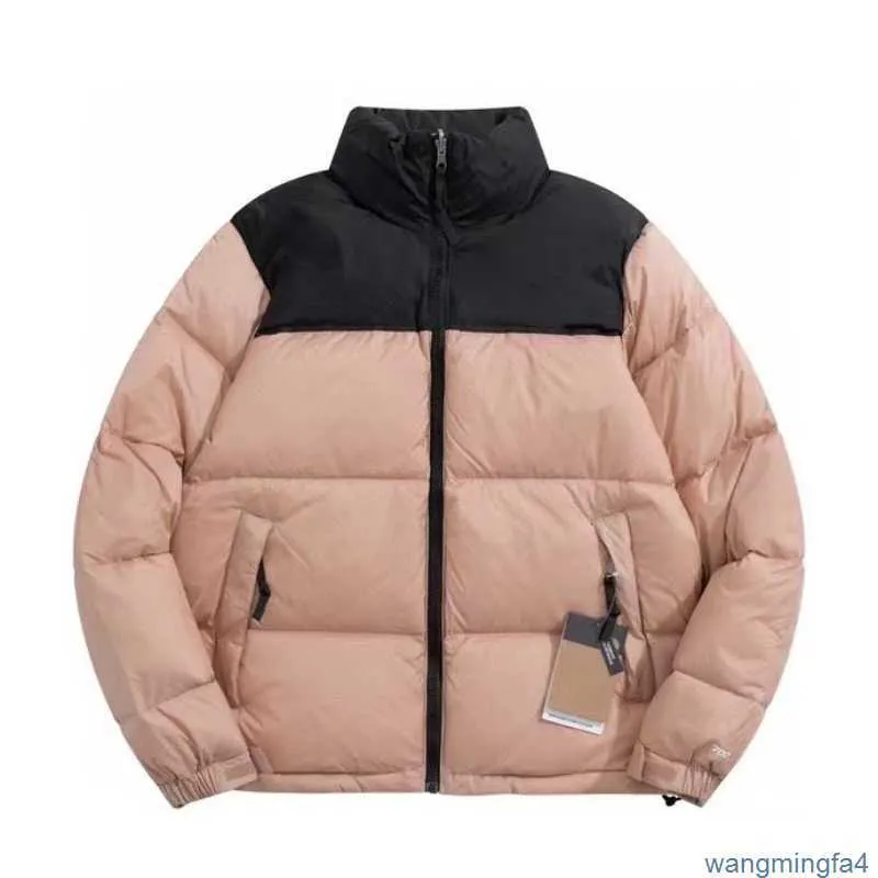 Jjkp Parkas masculino para baixo designer nova marca de alta qualidade jaqueta rosa preto costura quente hermético estilo casal feminino versátil elegante e solto ajuste Xs-2xl