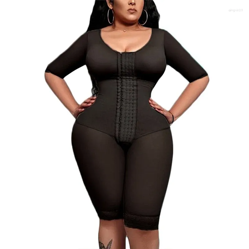 Shapers voor dames Colombiaanse shapewear bodysuit Afslanken Vrouwelijk ondergoed Tailletrainer Zwarte jumpsuit BuLifter Gordels voor dames Bindmiddelen