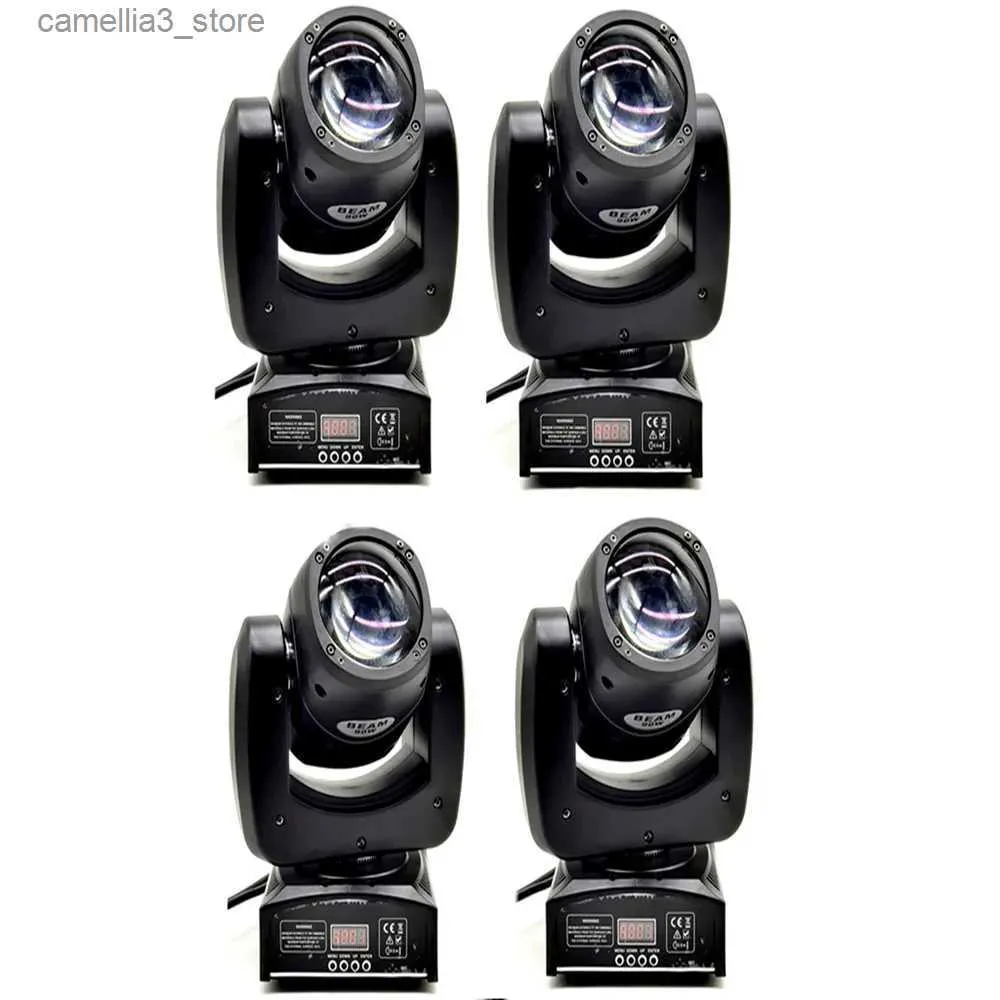 Moving Head Lights 4PZ 90W Mini Movind -strålkastare RGBW 4 i 1 Super Bright DJ Spotlight DMX Control Disco LED Moving Head Lights Q231107