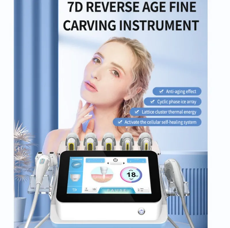Articoli di bellezza Attrezzatura RF 2 in 1 7D HIFU Macchina per rassodare la pelle Ultrasuoni Face Lifting Body Shaping Beauty Salon