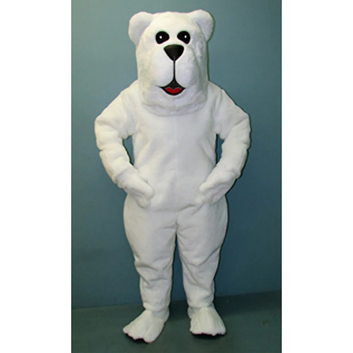 Halloween Arctic Polar Bear Mascot Costumi Cartoon Caratteri Donne adulte Dress Dress Carnival Unisex Adulti