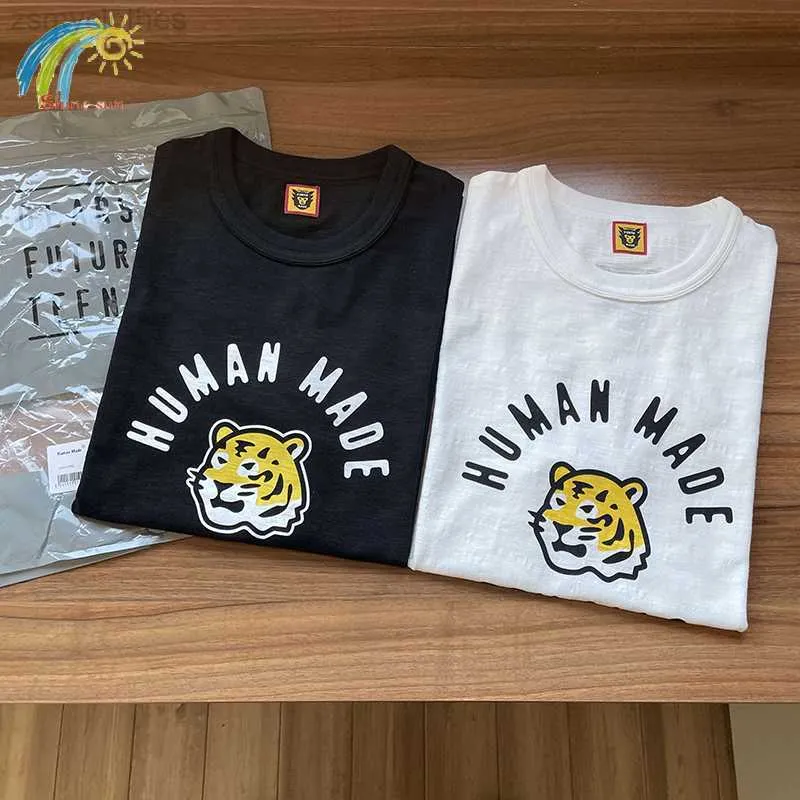 Herr t-shirts människa gjorde kort ärm män kvinnor 1 1 vita svarta t-shirts tiger tryck mönster topp tees