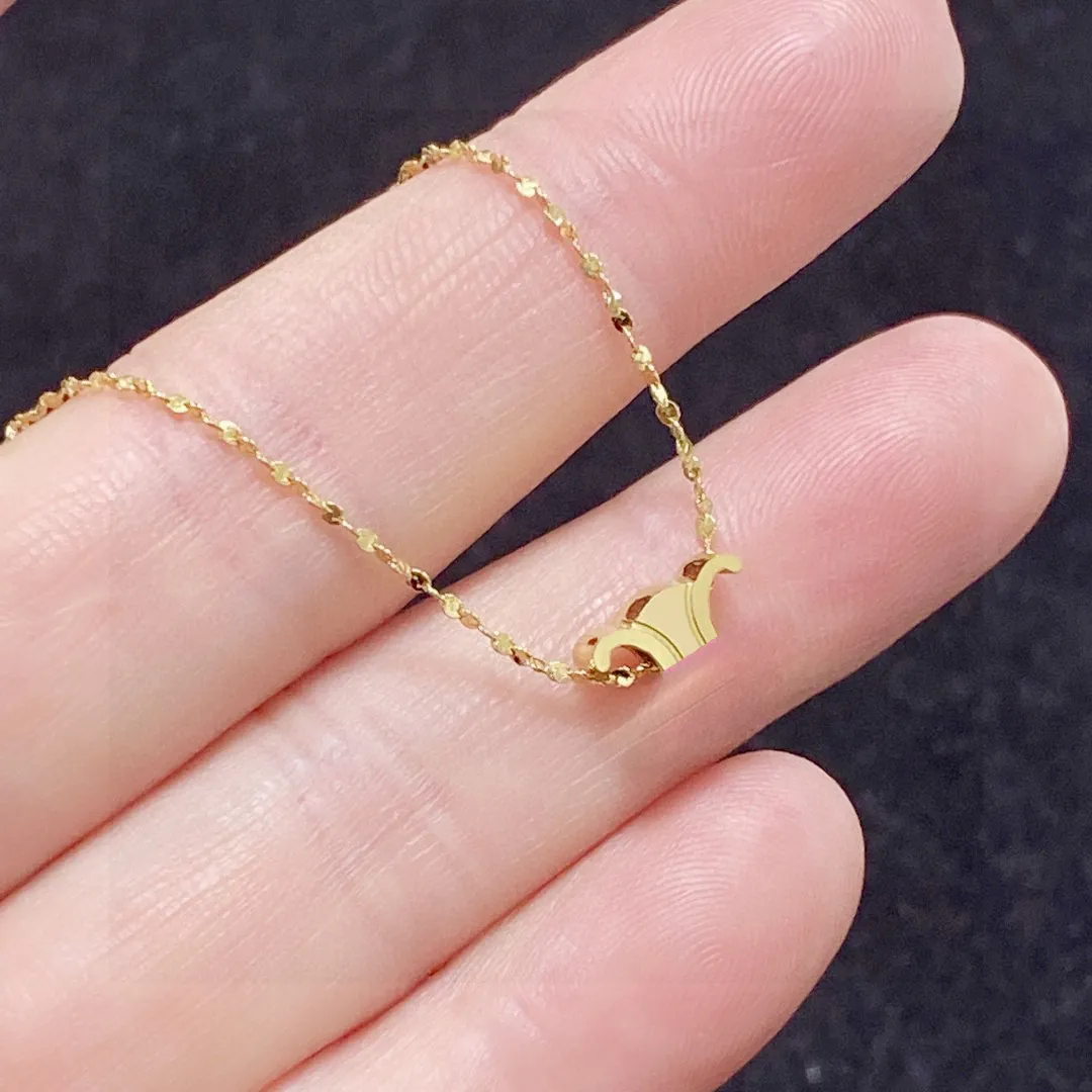 Colar de designer de moda colar de coração jóias de ouro gargantilha feminina logotipo pingente diamante colares de ouro para mulheres presente de festa de casamento