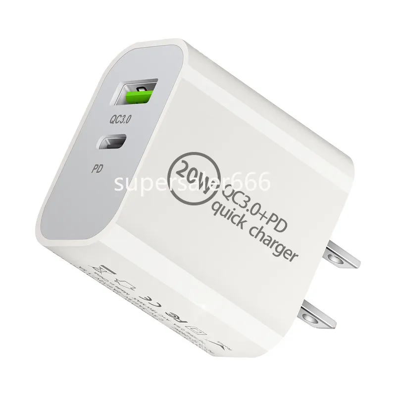 20W 12W Fast Quick QC3.0 Type c PD charger Eu US UK USB C Wall Chargers Plug For iphone 15 12 13 14 Samsung s10 s20 note 10 htc huawei S1