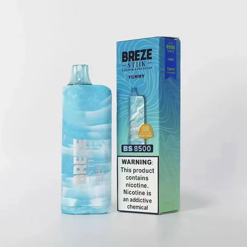 Original Breze Stiik BS8500 Puffs E Cigarettes 2%/5% Mesh Coil Disposable Vape Pen With 600mAh Rechargeable Battery 17ml Breeze Pro Edition 2000 puff 8500